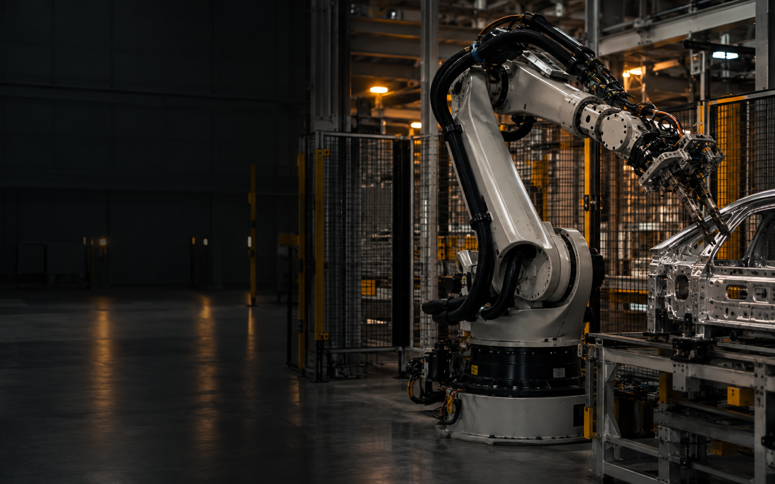 Industrial robotic manufacturing cell